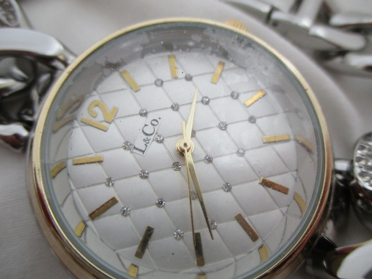 L&Co. Watch Silver Tone Band Round Face Elegant Stylish  display picture 1