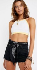 BDG Urban Outfitters Women MOM Black Denim Shorts Size W26 NEW FREE P P 