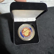 US MARINE CORPS FORCE RECONNAISSANCE Challenge Coin w/ Presentation Box NIB