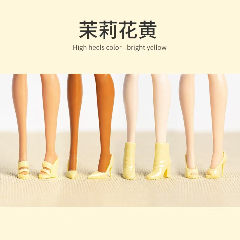 4pairs/lot High Heel Shoes For 11.5" Doll 1/6 Fashion Boots 