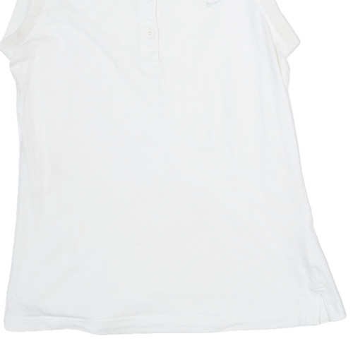 NIKE Boys Polo Shirt White Sleeveless M - Picture 5 of 6