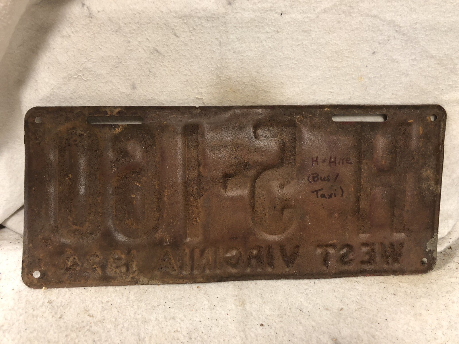 Vintage 1924 West Virginia License Plate (Repaint) | eBay