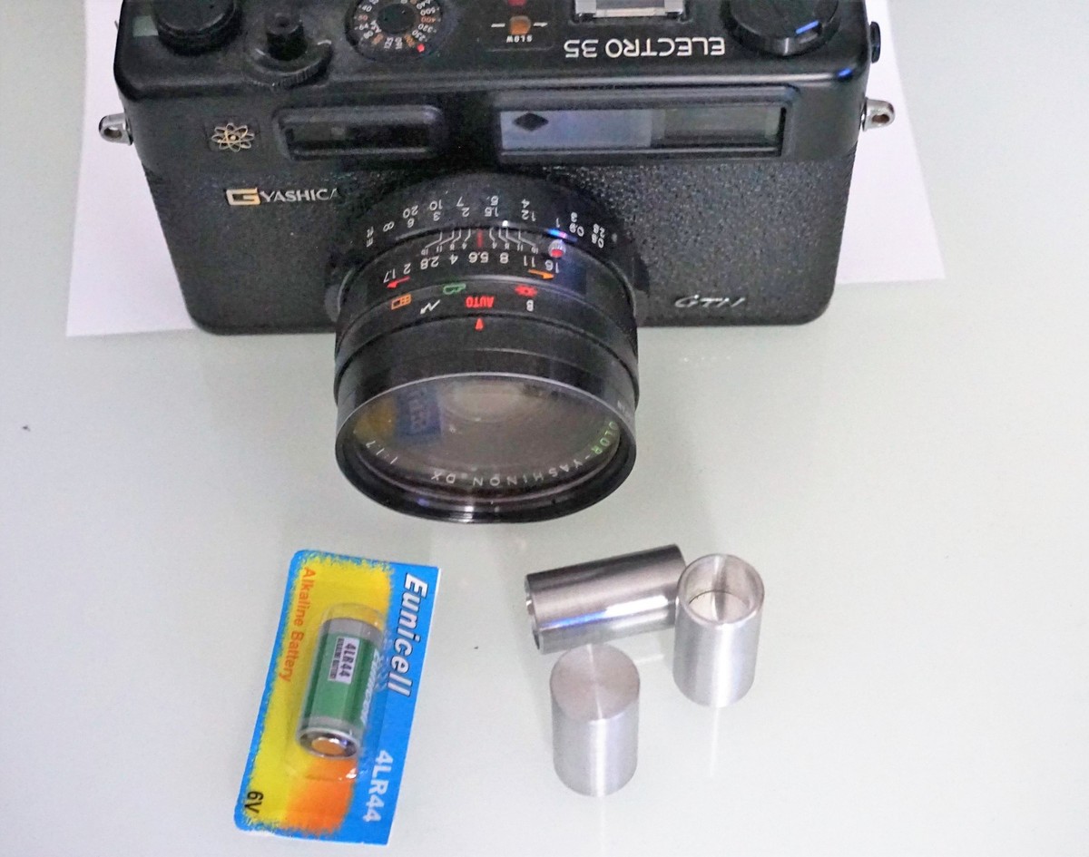 Yashica Electro 35 battery adapter Includes All G series, GT GTS, 