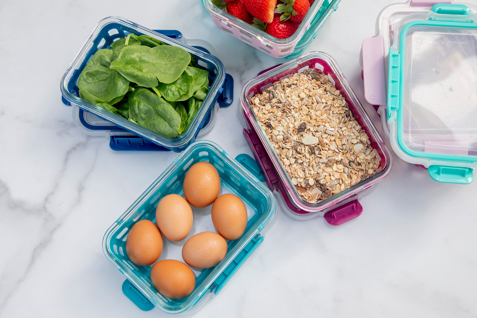 Ello Glass 3.4 Cup 27 Ounce Duraglass Food Storage Meal Prep Container