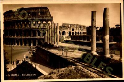 Vintage postcard Colosseum and Ancient Rome Iconic Landmarks Historic ...