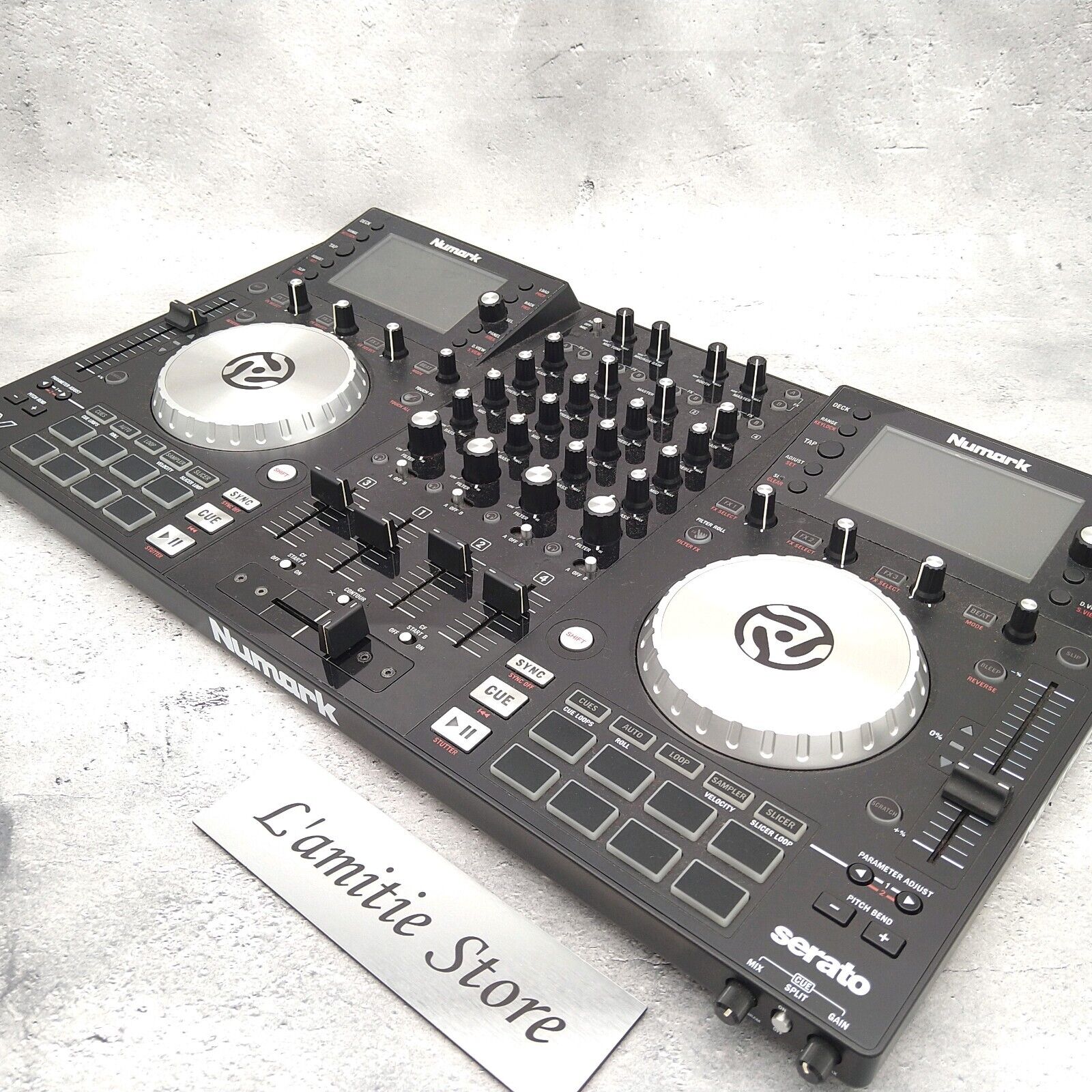 Numark NV 4-Deck Dual-Display USB DJ Controller Used