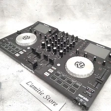 Numark NV 4-Deck Dual-Display USB DJ Controller Turn Tabletop Japan Black Rare
