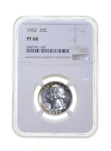 PF68 1952 Washington Quarter - Graded NGC *4314