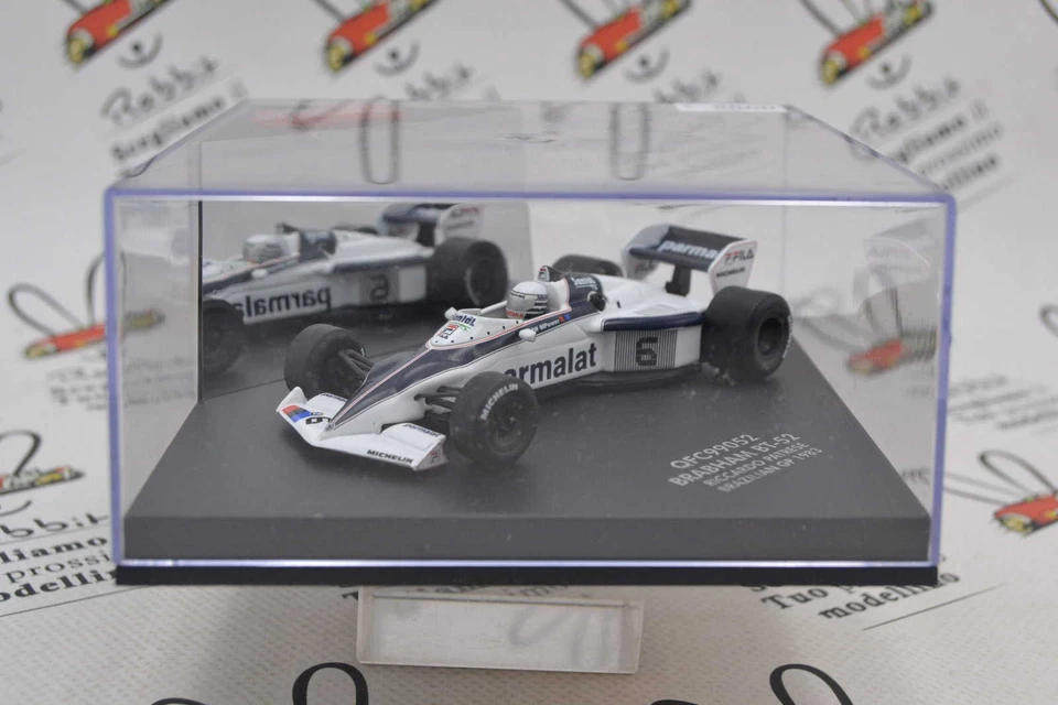 DIE CAST " BRABHAM BT-52 RICCARDO PATRESE BRAZILIAN GP 1983 " QUARTZO 1/43 - Immagine 2 di 3