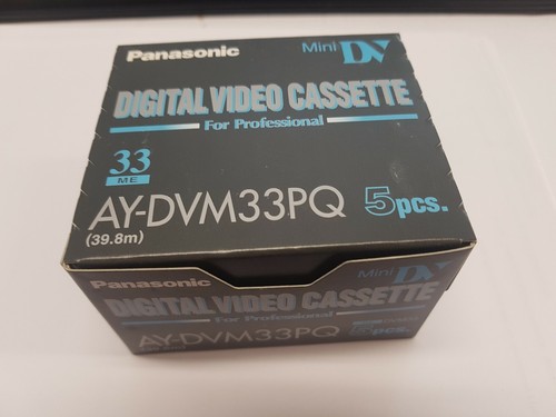 5 x Panasonic AY-DVM33PQ Mini DV ME Professional Master Quality Tape (5er Pack) - Picture 2 of 2