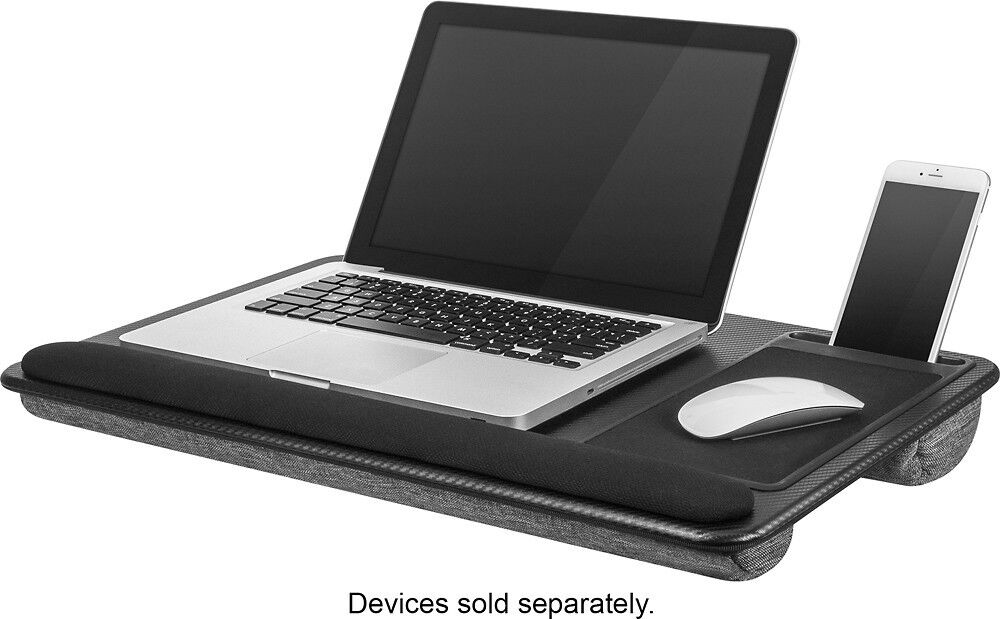 LapGear - Home Office Pro Lap Desk for 15.6" Laptop - Black Carbon