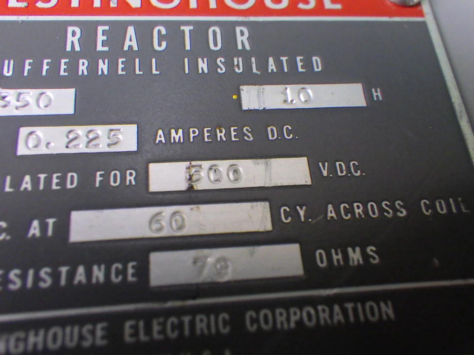 Reator/transformador vintage de rádio/eletrônica Westinghouse 115 VAC 79 Ohm 10 H - Imagem 3 de 4