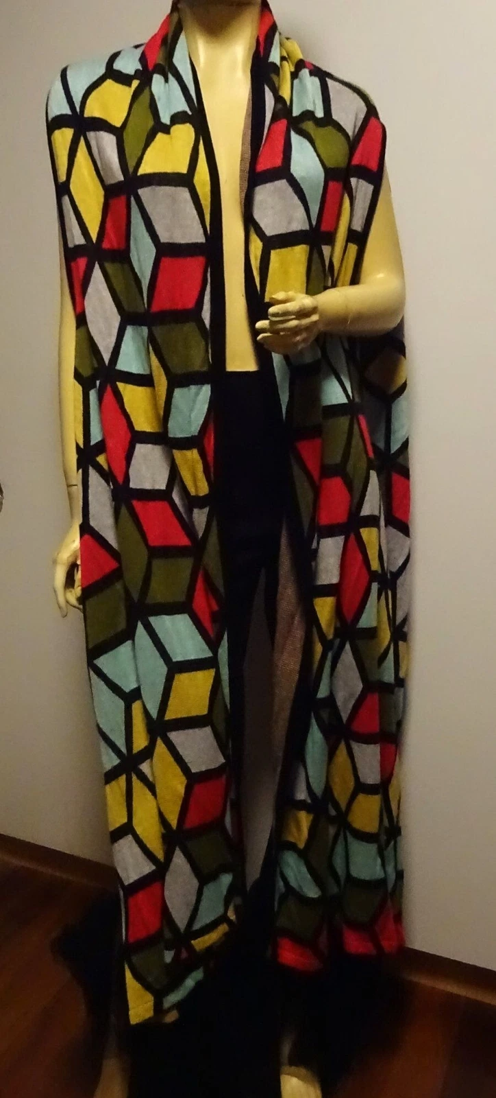 Vintage KIRRILY JOHNSTON Sleeveless Knit Jacket Coat Poncho - One Size