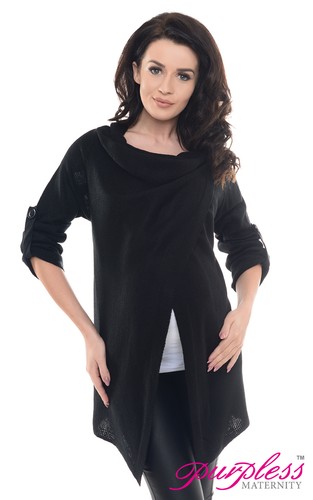 Purpless Maternity 2in1 Pregnancy and Nursing Sweater Cardigan Coat Top B9005 - Picture 4 of 13