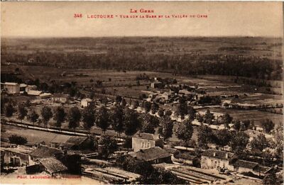 Old postcard AK La GERS - READING - View of the train station and the GERS Valley (359754)