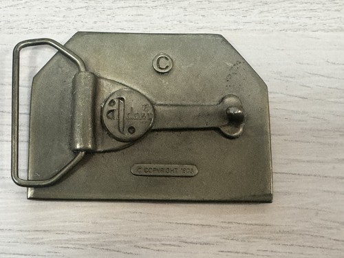Vintage 1976 Telephone Pioneers of America Brass Belt Buckle - Adezy - Picture 8 of 9