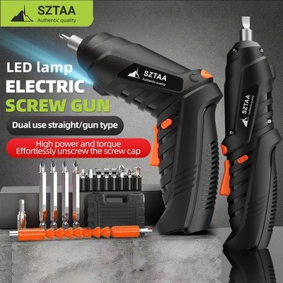 3.6V Cordless Electric Screwdriver Kit Torque 47-Piece Bits Home Improvement