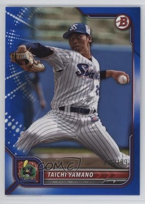 2022 Bowman NPB Nippon Professional Baseball Blue /199 Taichi Yamano #105 1u5y