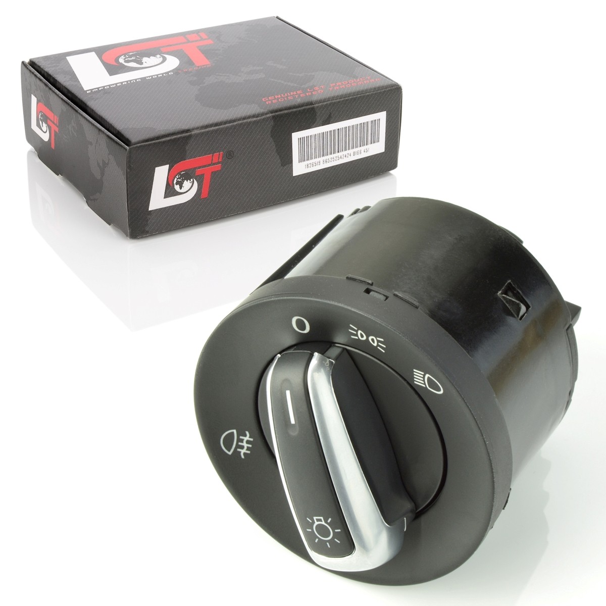 Light Headlight Switch Chrome/Black For VW Jetta IV Passat 3C Scirocco 137