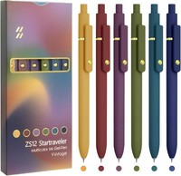 Uixjodo Bunte Stifte, 6 StüCk, Feine Spitze, Glattes Schreiben, Gelstifte, 0,5