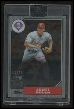 2022 Topps Clearly Authentic #87TBA-SR Scott Rolen 1987 Topps Auto Black #/75