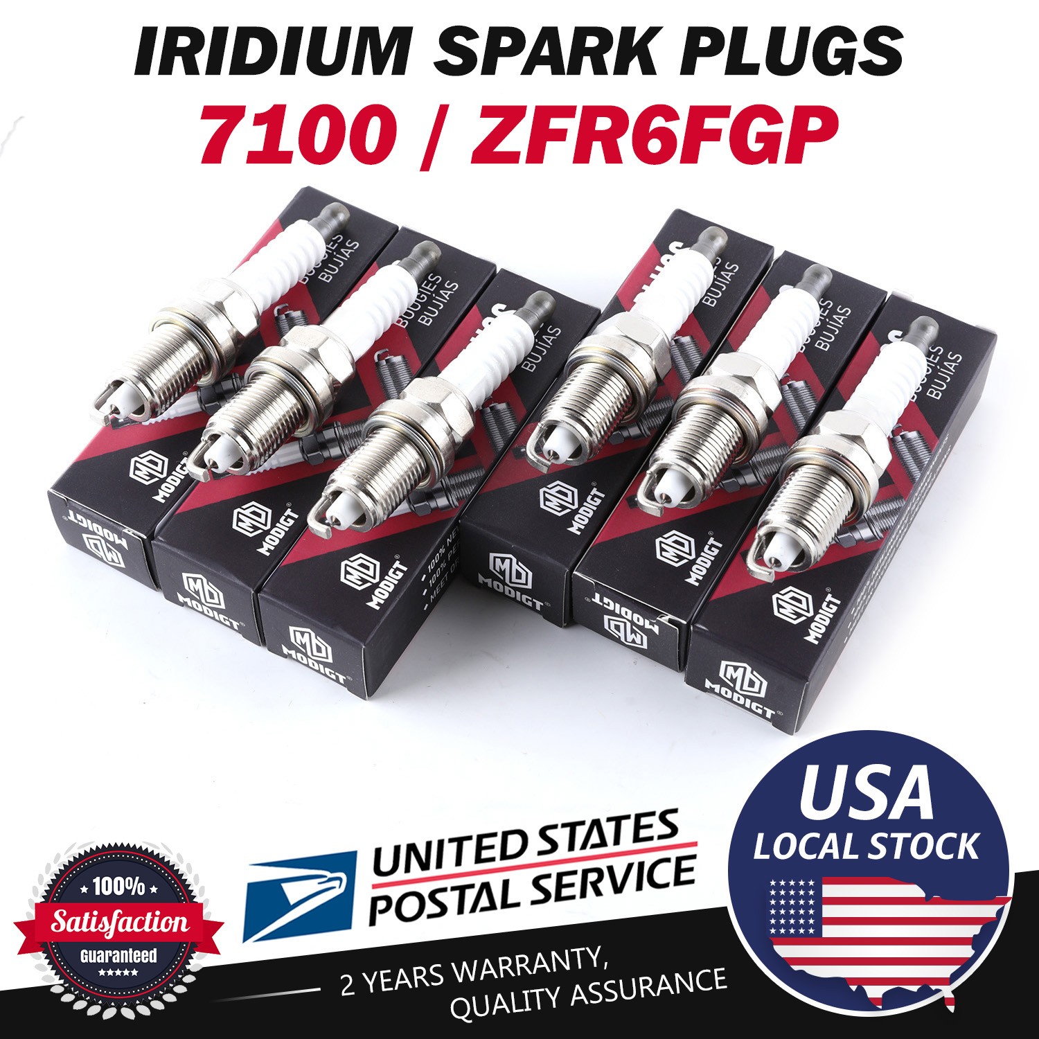 Fit NGK Set of 6 Iridium Spark Plugs For Acura Chevy Ford Honda Mazda l4 7100