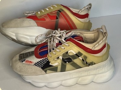 Versace Chain Reaction Sneakers Size 40 EUR Size 7 US