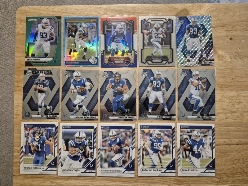 Football 60 Card Lot, Indianapolis Colts, No Dups (Richardson, Taylor, Pittman)
