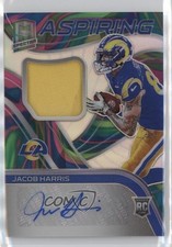 2021 Panini Spectra Aspiring Neon Marble Prizm 3/4 Jacob Harris Patch Auto b8h
