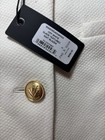 $598 rag & bone Size 0 Slade Textured Knit Blazer Off White Gold Button Jacket