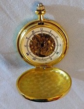 Orologio Da Taschino Louis Pasteur (Placato Oro). Meccanico A Carica Manuale.