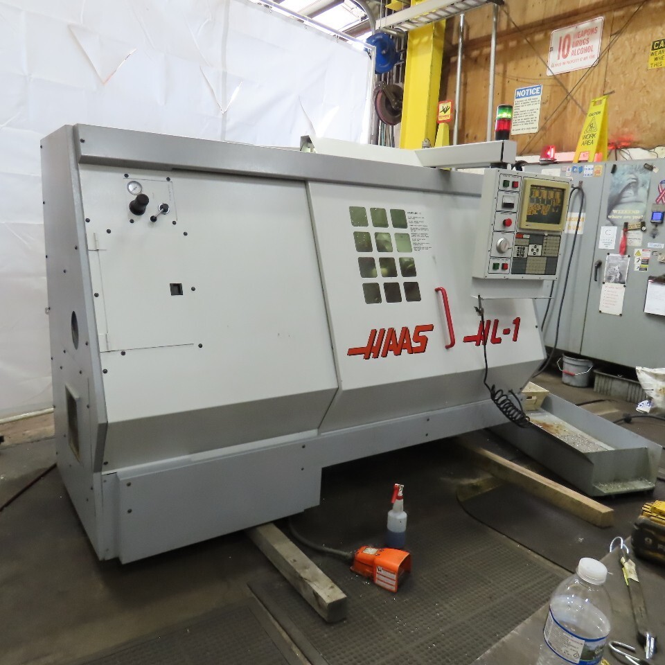 Haas HL-1 208/230V 3Ph CNC Lathe 10 Tool Turret Very Low Hours 416