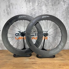 Low Mile! Zipp 858 NSW Carbon Disc Hookless Tubeless Bike Wheelset 700c 1560g