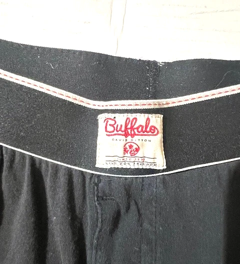 Calzoncillos boxer vintage BUFFALO para hombre negros tejidos de algodón suave talla M ropa interior Foto 2 de 4