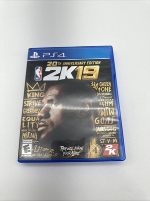 NBA 2K19 20th Anniversary Edition PS4 PlayStation LeBron James Cover 2K 
