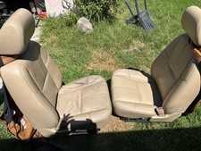 2007-2008 Gmc Yukon Denali Front And Seat Set Electric Tan Leather