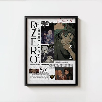 Re:Zero Anime Poster Manga Wall Art Print Room Decor