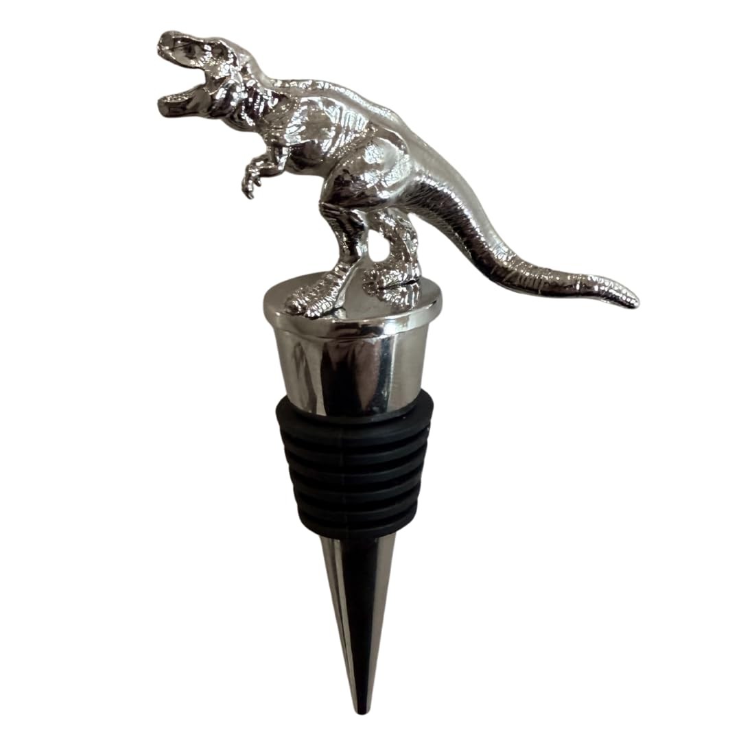 T-Rex Prehistoric Bottle Stopper Sculpture, Tyrannosaurus Re