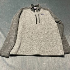 Patagonia Men's Fleece Jacket Size XL Gray Heather PulloverBetter 1/4Zip Sweater