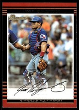 Ivan Rodriguez 2002 Bowman #40 Texas Rangers MLB READ FREE SHIPPING AutographDen