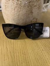 Foster Grant Cat Eye Sunglasses 59095 001 VL Black Frame Large Lenses Stylish