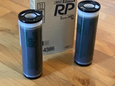 2 Genuine Riso S-4386 HD Black Ink Risograph RP3700 RP3790 RP Duplicator OEM