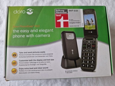 DORO PHONE EASY 13-Schwarz, neuwertiger Zustand mit Notruftaste.
