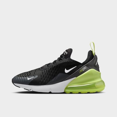 943345-704] GRADE SCHOOL NIKE AIR MAX 270 'LIGHT LEMON TWIST BLACK