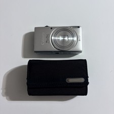 CANON PowerShot ELPH 115 IS 8x Zoom Digital Camera Silver With Case TESTED WORKS