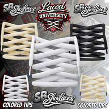 Laced University-Oval Wide Thick Premium Shoelaces Replacement for Nike SB