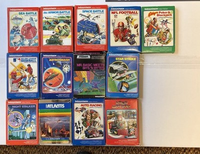 Mattel Electronics Intellivison Games Lot Of 13 Games