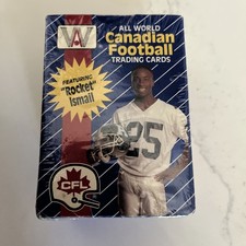Unopened Box of 1991 ALL WORLD CANADIAN FOOTBALL Trading Cards CFL 36 packs of 9