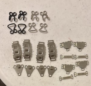 12 Sew On Hook And Eye Enclosures