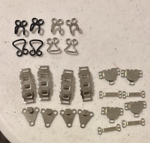 12 Sew On Hook And Eye Enclosures